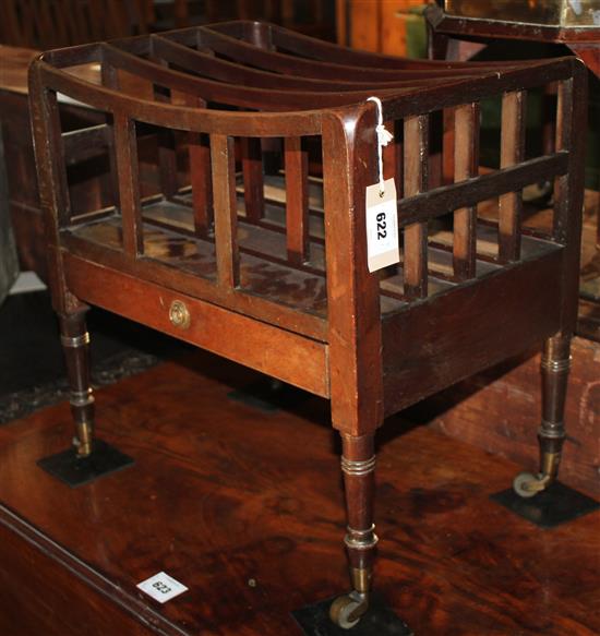 George III mahogany canterbury(-)